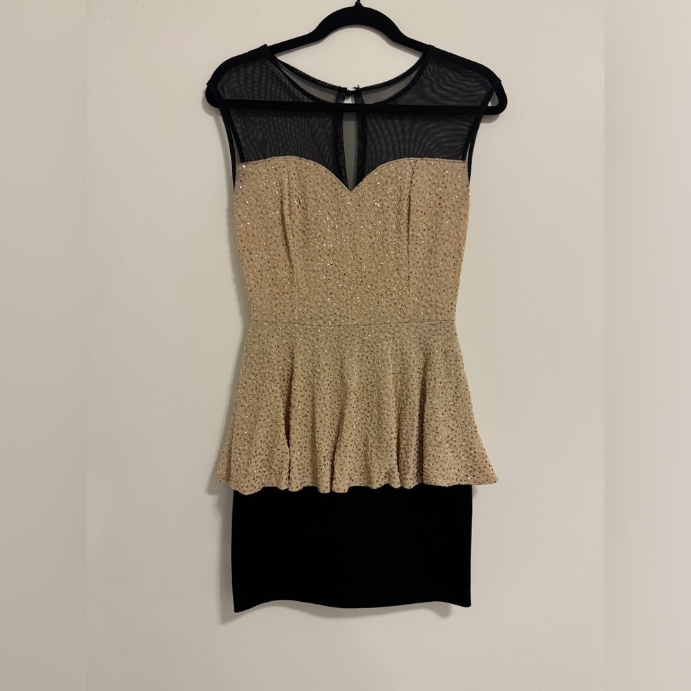 Mystic gold and back women’s dress